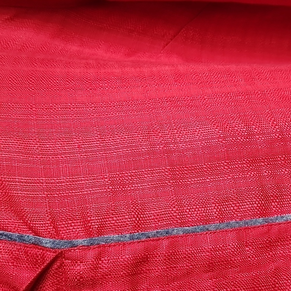 Vintage Pendleton womens red linen blouse size 16 - Picture 3 of 6